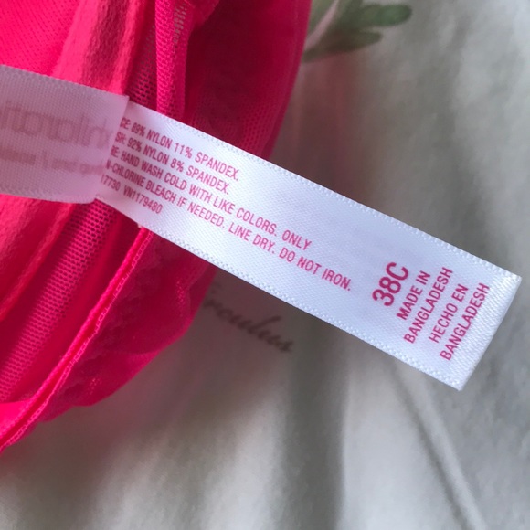 Hot Pink Racerback Bra - Picture 3 of 3